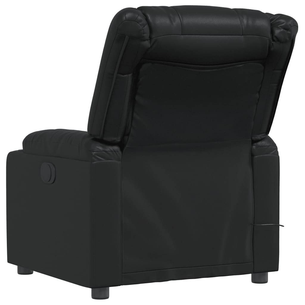 vidaXL Massagesessel Schwarz Kunstleder