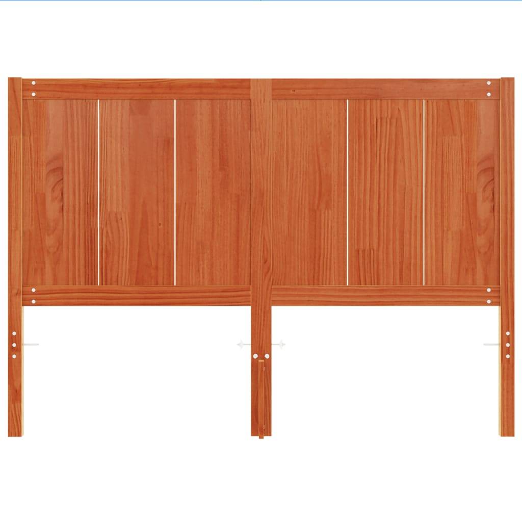 vidaXL Kopfteil Wachsbraun 150 cm Massivholz Kiefer