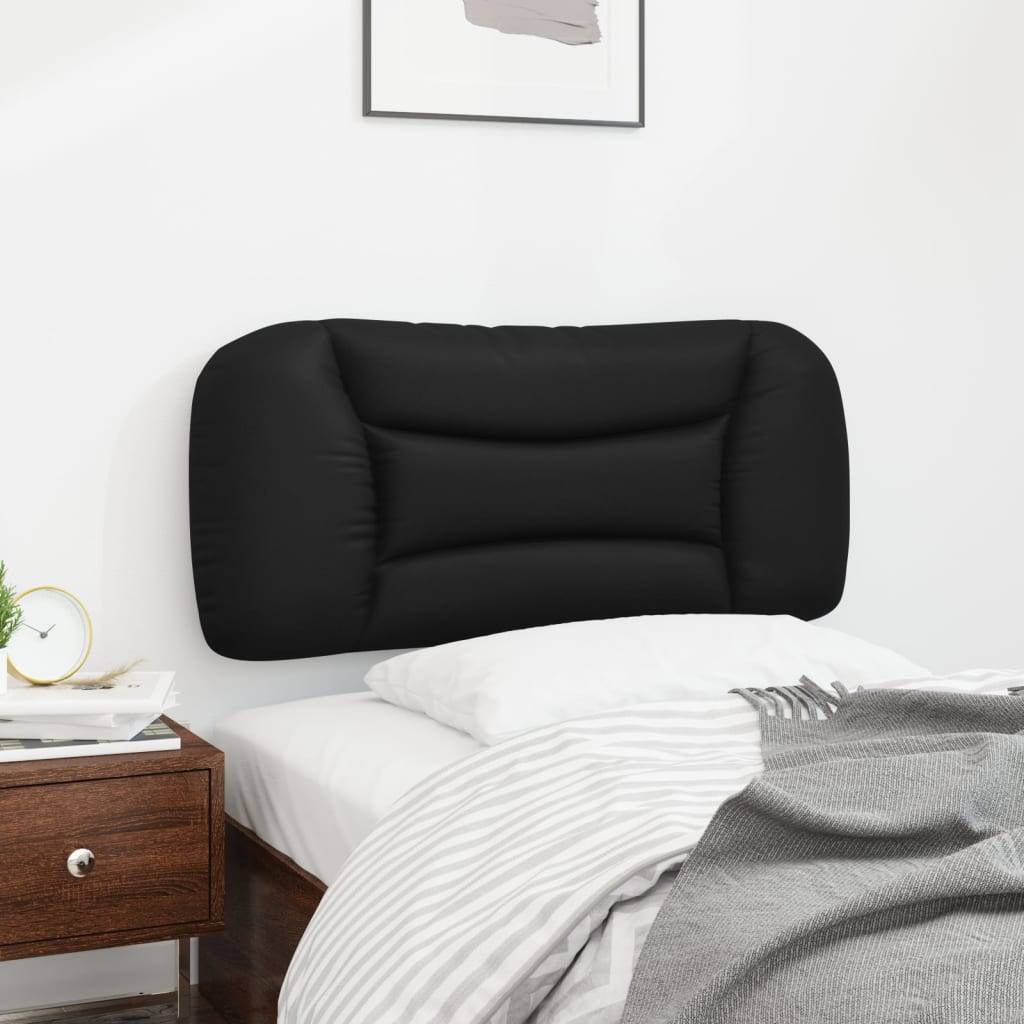 vidaXL Kopfteil-Kissen Schwarz 80 cm Kunstleder