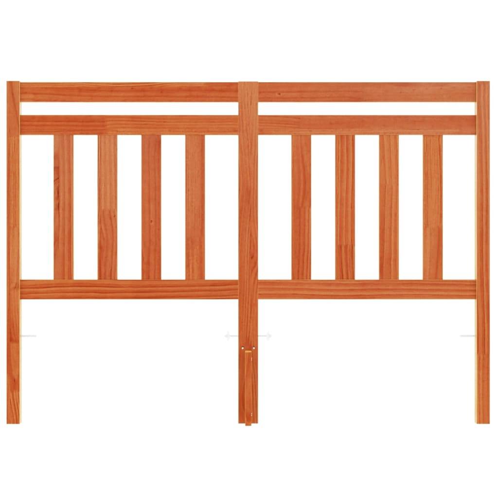 vidaXL Kopfteil Wachsbraun 135 cm Massivholz Kiefer