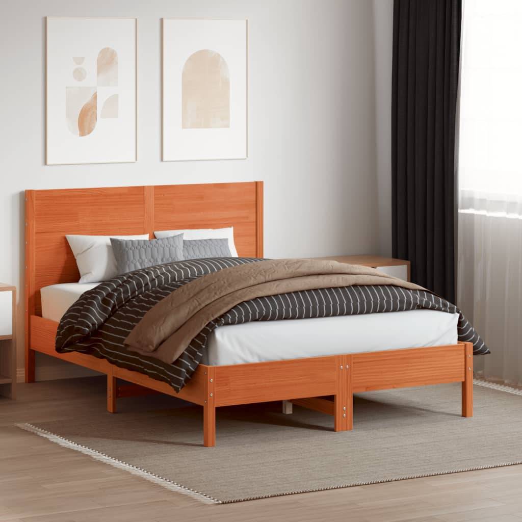 vidaXL Kopfteil Wachsbraun 180 cm Massivholz Kiefer