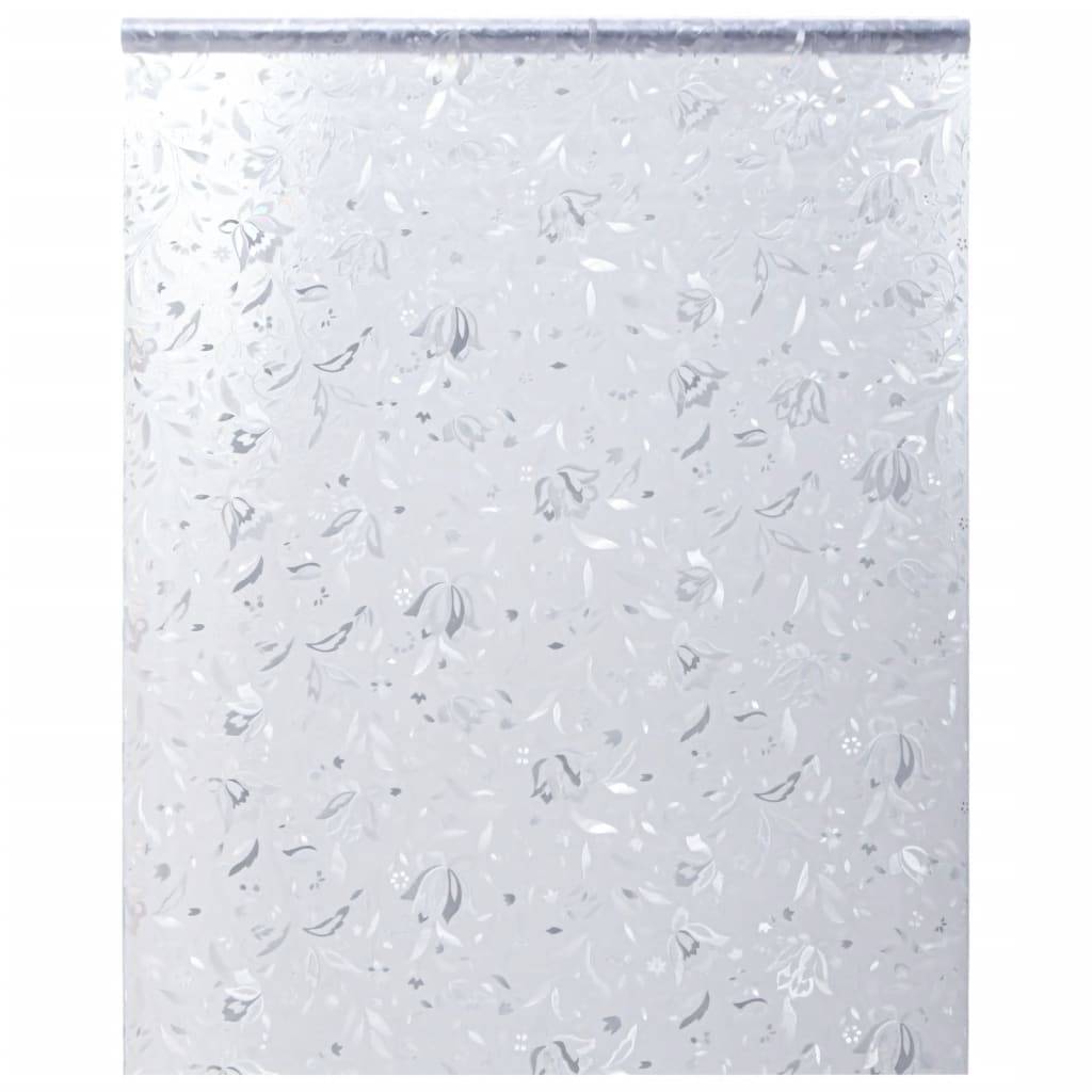 vidaXL Fensterfolie Matt Blumen-Muster 60x500 cm PVC