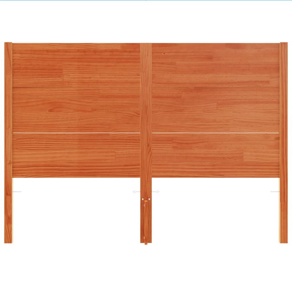 vidaXL Kopfteil Wachsbraun 150 cm Massivholz Kiefer