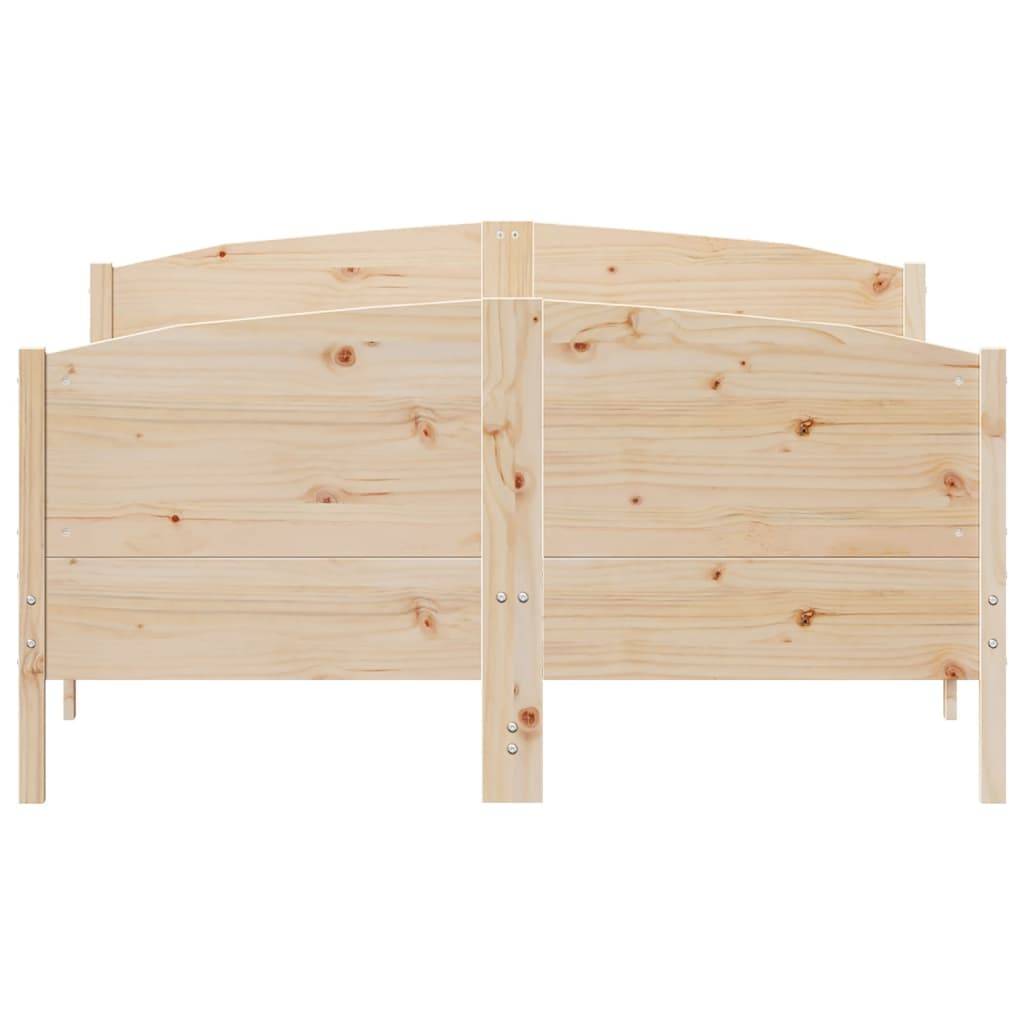 vidaXL Massivholzbett ohne Matratze 140x200 cm Kiefernholz