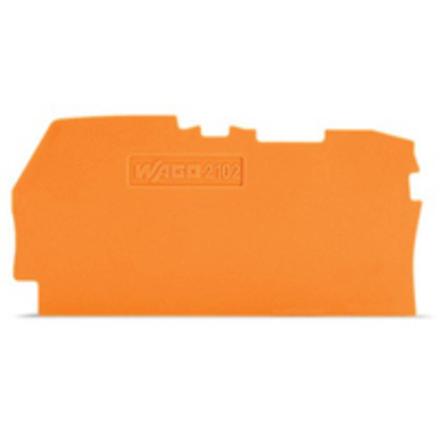 Wago 2102-1292, Anschlussblockmarker, 25 Stück(e), Orange, 0,8 mm, 61,5 mm, 33 mm