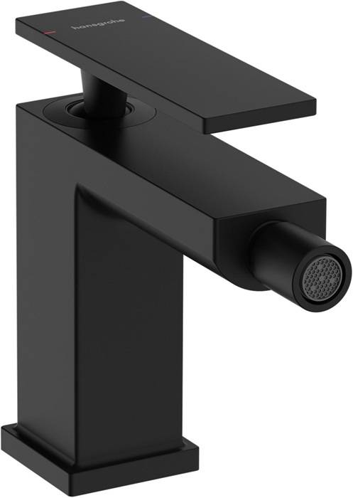 hansgrohe Tecturis E Einhebel-Bidetmischer mit Zugstangen-Ablaufgarnitur, Mattschwarz
