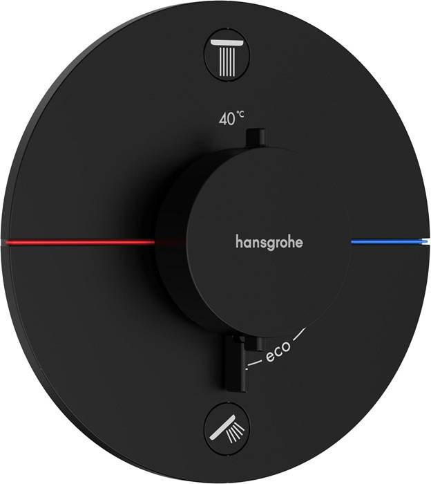 HG FMS ShowerSelect Comfort S Thermostat, UP mattschwarz