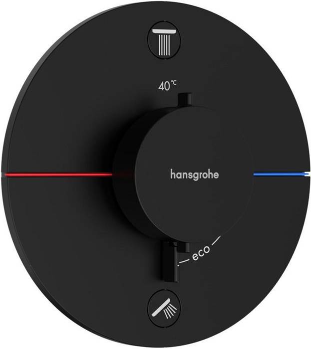 HG FMS ShowerSelect Comfort S Thermostat, UP mattschwarz
