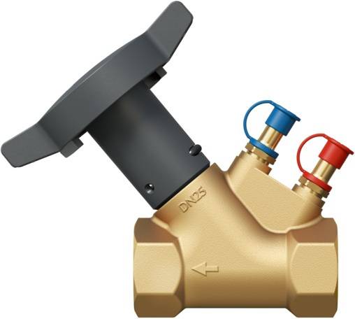 Oventrop HydroControl V Strangregulierventil PN 25 DN 20 Rp 3/4" Innengewinde HydroPort, entzinkungsbeständig