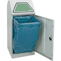 Wertstoffsammler 75l H900xB400xT380mm lichtgrau m.Müllsackhalter,o.Trethebel Wertstoffsammler 75l H900xB400xT380mm lichtgrau m.Müllsackhalter,o.Trethebel