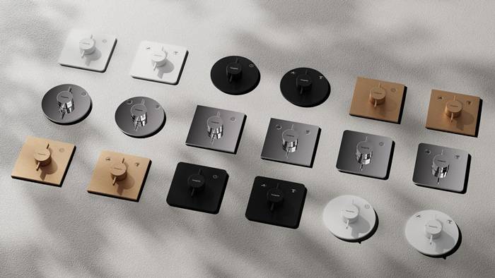 hansgrohe DuoTurn Q Mischer Unterputz für 2 Verbraucher, Chrom mit Thermostat