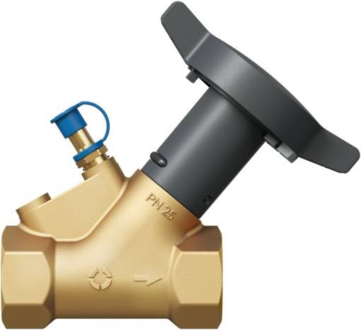 OVENTROP Strangabsp.Vent. HydroControl A PN25 DN25, Rp1 IG, HydroPort, EZB