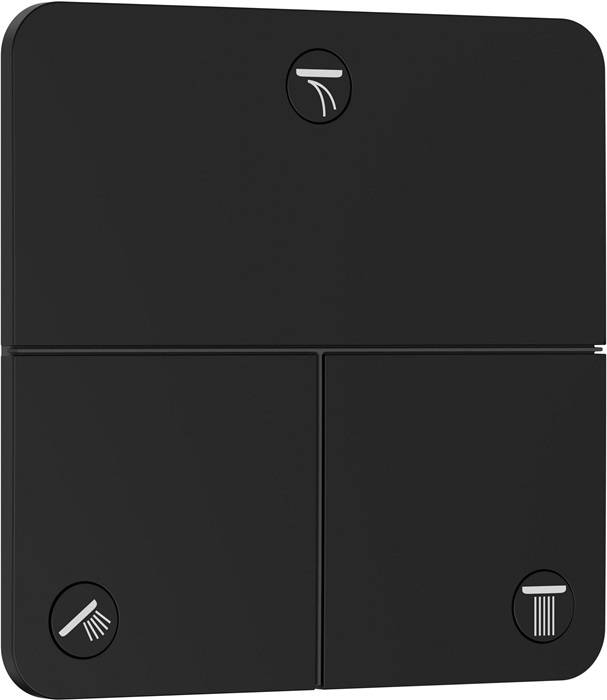 HG FMS ShowerSelect Comfort Q Absperrventil, UP mattschwarz