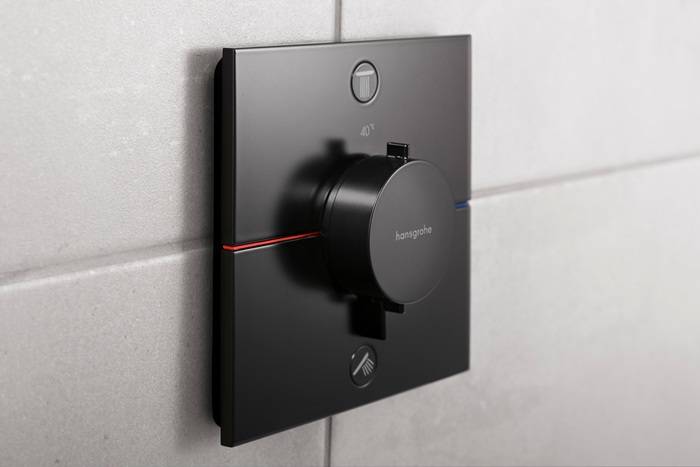 HG FMS ShowerSelect Comfort E Thermostat, UP mattschwarz
