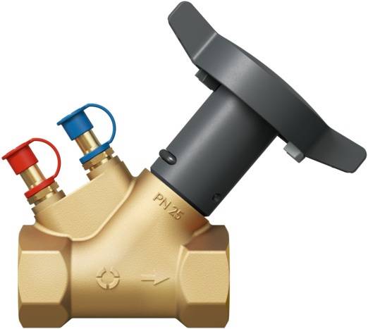 Oventrop HydroControl V Strangregulierventil PN 25 DN 50 Rp 2” Innengewinde HydroPort, entzinkungsbeständig