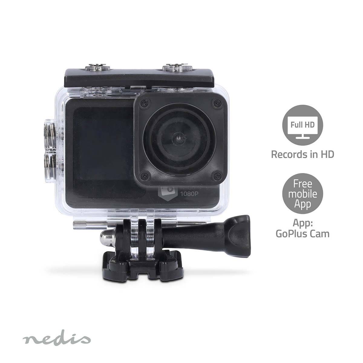 Nedis Action Cam | ACAM31BK | Schwarz