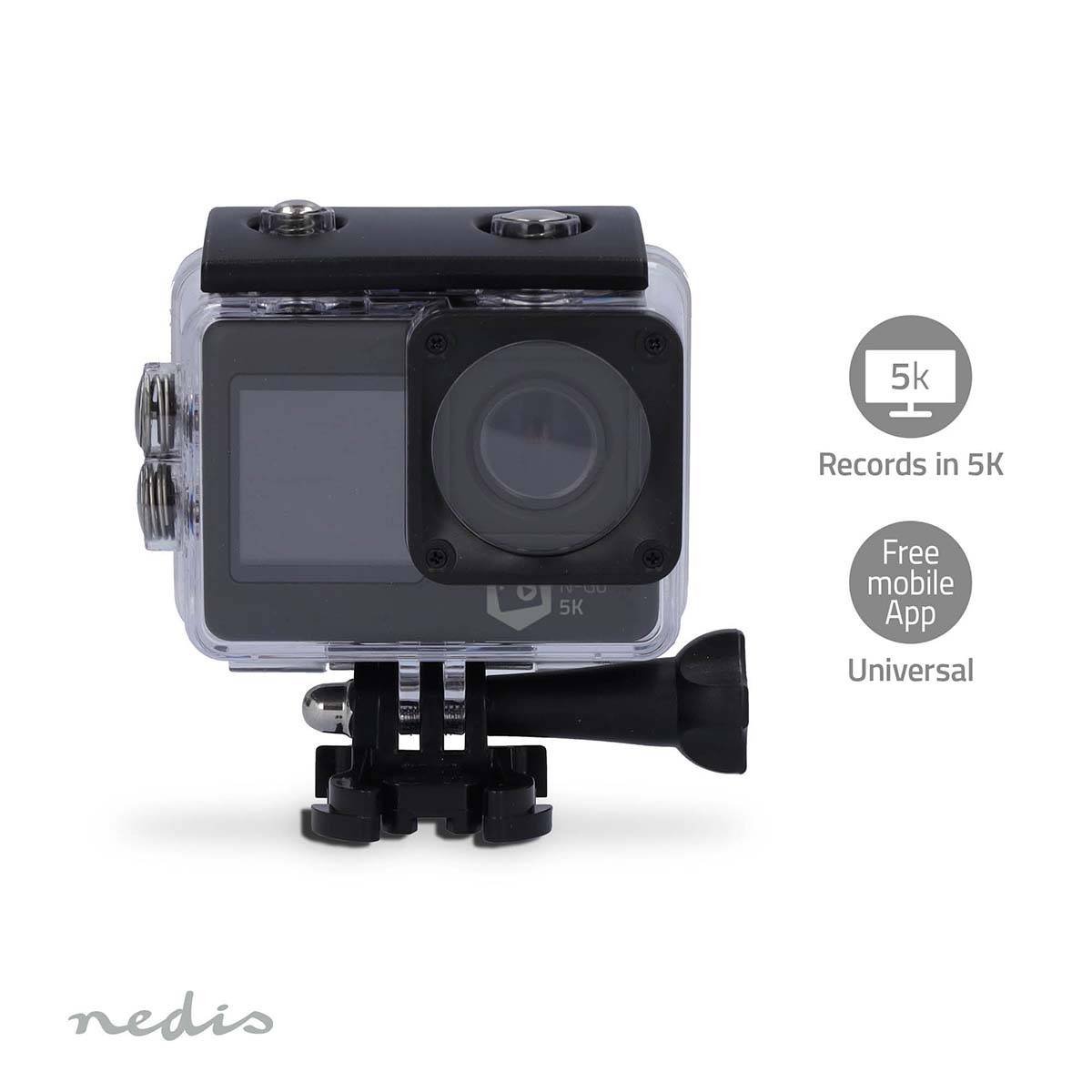 Nedis Action Cam | ACAM71BK | Schwarz