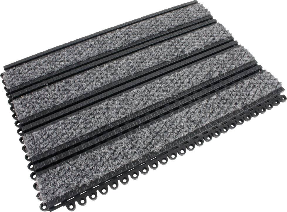 COBA Europe PMP010601 Premier Plus Tiles PVC-Platte (L x B x H) 450 x 300 x 18mm Schwarz, Grau