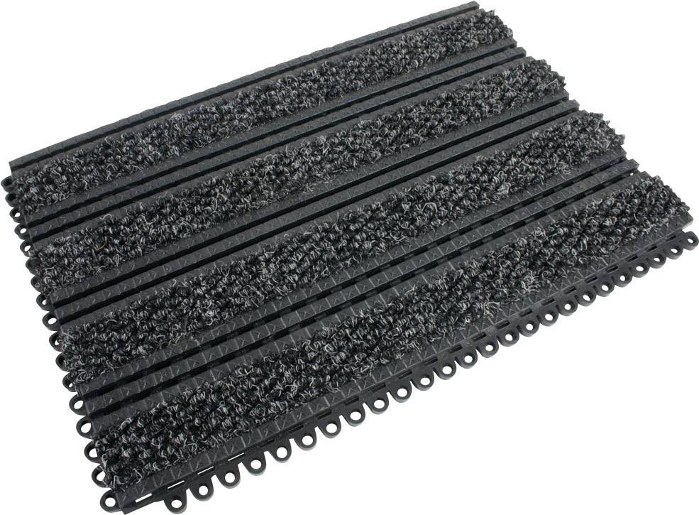 COBA Europe PMP010101 Premier Plus Tiles PVC-Platte (L x B x H) 450 x 300 x 18mm Schwarz, Anthrazit