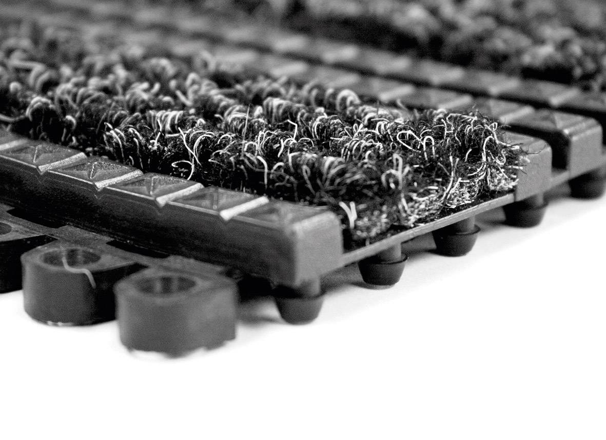 COBA Europe PMP010101 Premier Plus Tiles PVC-Platte (L x B x H) 450 x 300 x 18mm Schwarz, Anthrazit