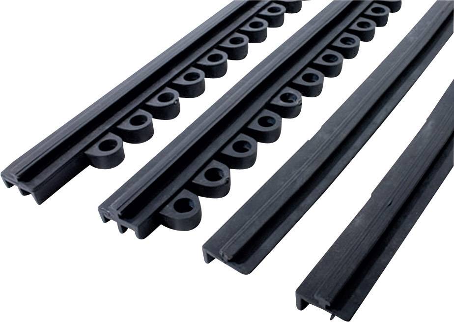 COBA Europe DT010003F Premier Verbinder Female PVC-Platte (L x B x H) 300 x 20 x 15mm Schwarz