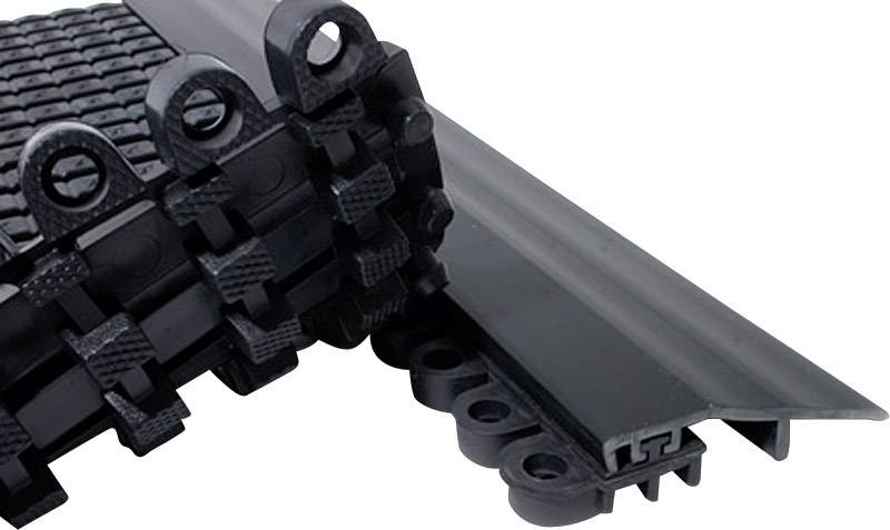 COBA Europe DT010003 Premier Verbinder Male PVC-Platte (L x B x H) 300 x 20 x 15mm Schwarz