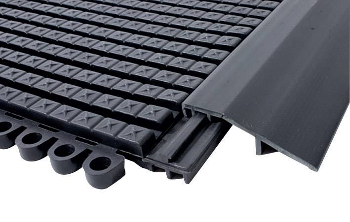 COBA Europe P244-0900-C09 Premier Verbinder Male PVC-Platte (L x B x H) 900 x 50 x 15mm Schwarz