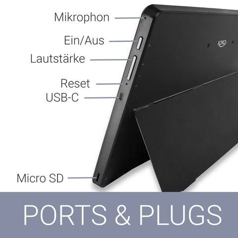 XORO MegaPAD 1333 Pro 13,3" Tablet PC FHD IPS LCD Android13 Akku 2.0GHz 64Bit 6GB RAM 128GB Flash 5G WiFi BT5.0 Kamera