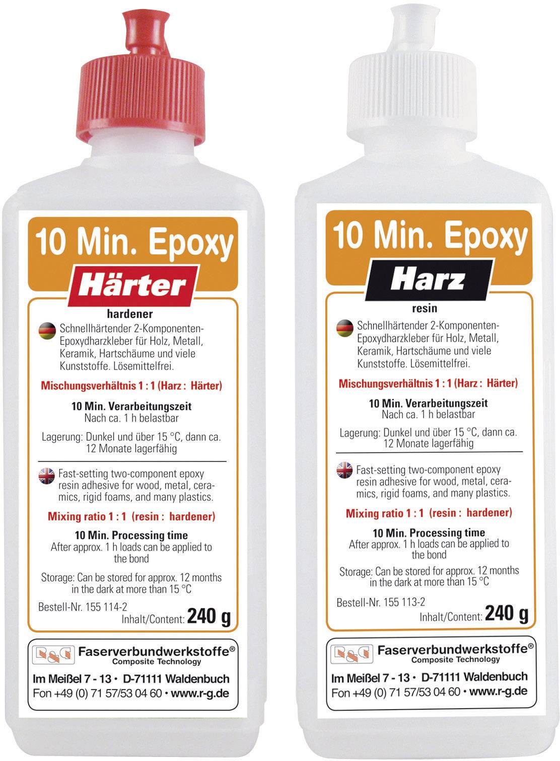 10 MIN. EPOXYD HARZ + HÄRTER 480 G