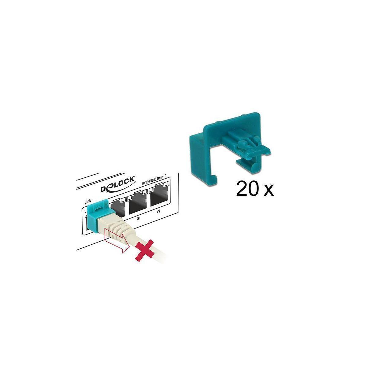 86406 - RJ45 Secure Clip Starter Set 20 Stück