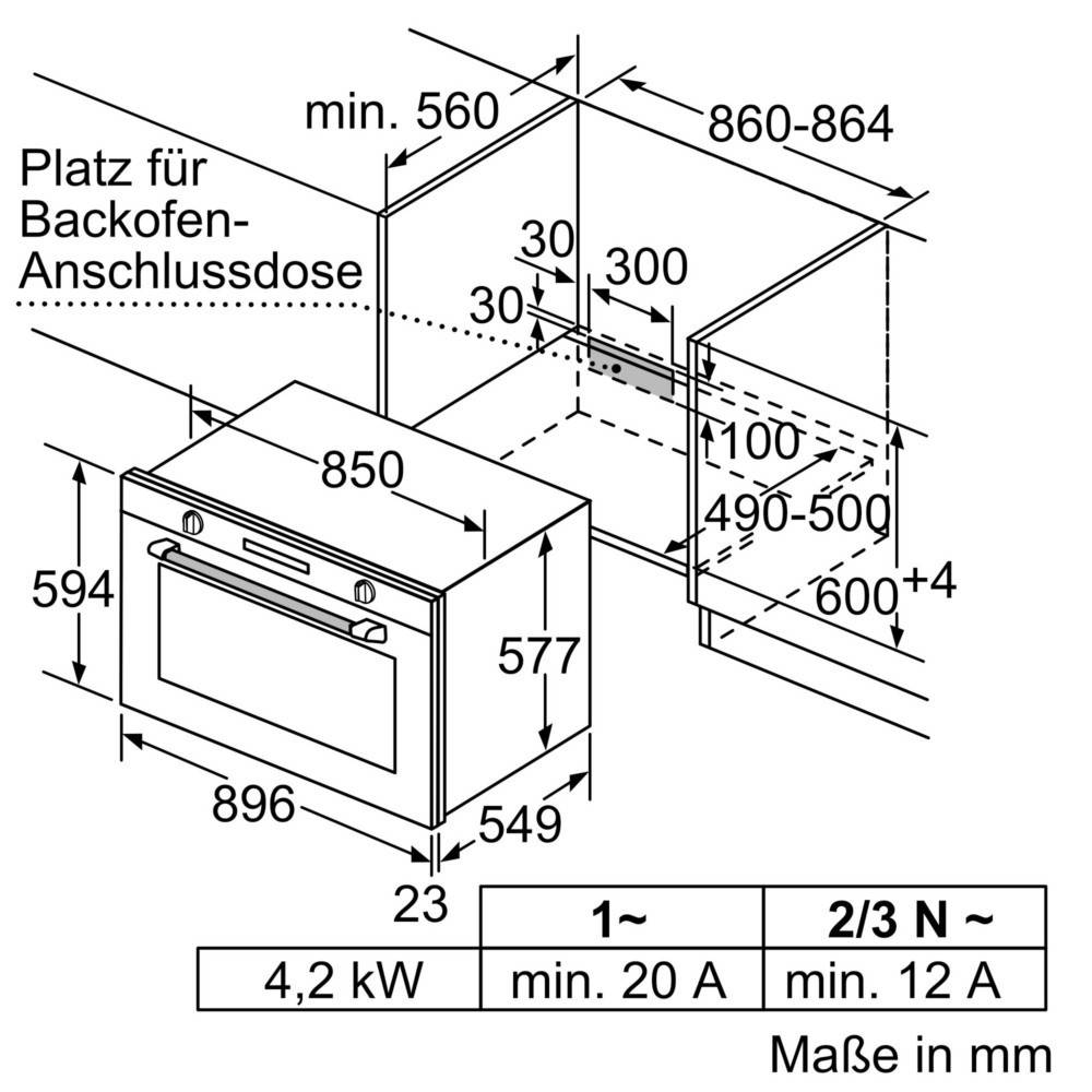 Siemens MDA EB-Backofen iQ500 VB578D0S0