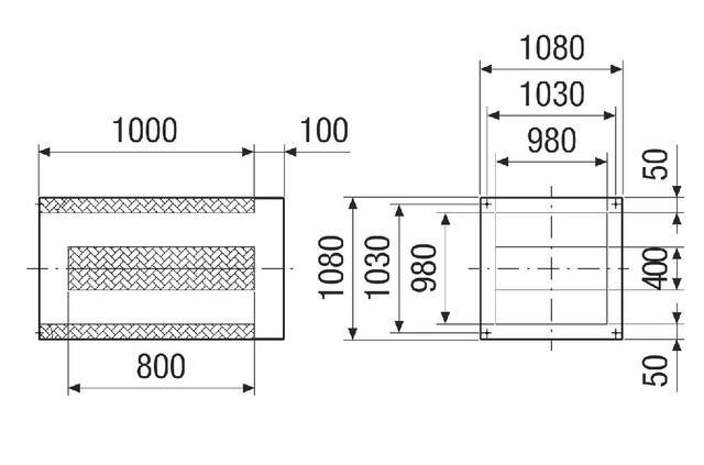 Sockelschalldämpfer SDI 80-90 Nennweite 800-900, Sockelschalldämpfer von Maico - 0073.0064