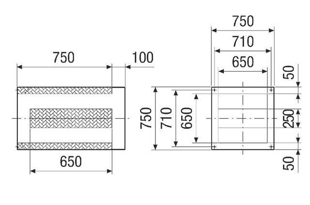 Sockelschalldämpfer SDI 50-56 Nennweite 500-560, Sockelschalldämpfer von Maico - 0073.0034