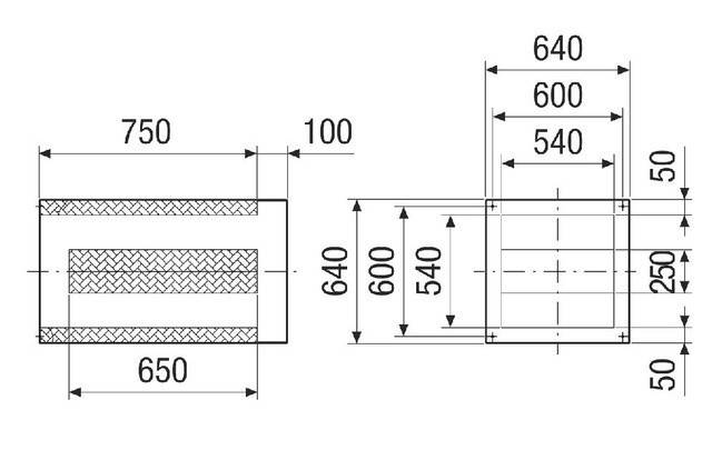 Sockelschalldämpfer SDI 40-45 Nennweite 400-450, Sockelschalldämpfer von Maico - 0073.0033