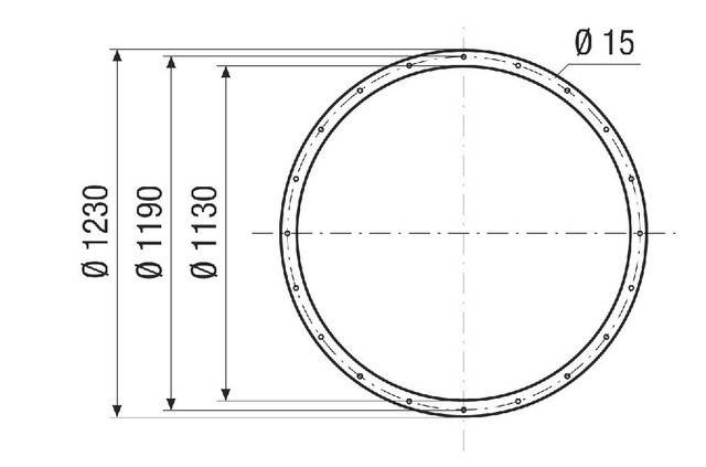 Gegenflansch GFI 112 Gegenflansch für Nennweite 1120 von Maico - 0073.0264