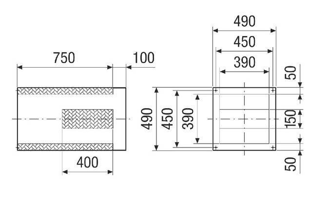 Sockelschalldämpfer SDVI 35 Nennweite 350, Sockelschalldämpfer von Maico - 0073.0036