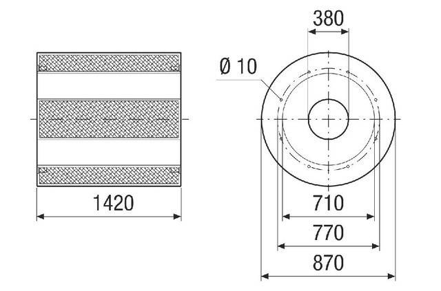 Maico Rohrschalldämpfer RSKI 71/2000
