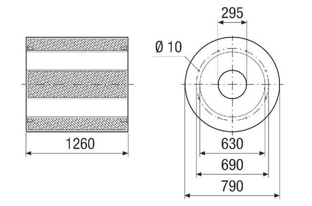 Maico Rohrschalldämpfer RSKI 63/2000