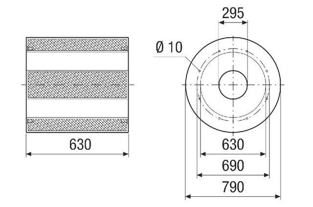 Maico Rohrschalldämpfer RSKI 63/1000