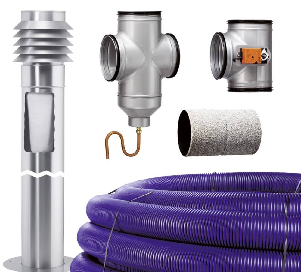 Helios LEWT-Bausatz Kollektorrohr, - Mauerdurchf., Ansaugsäule, Steuerung - 02977