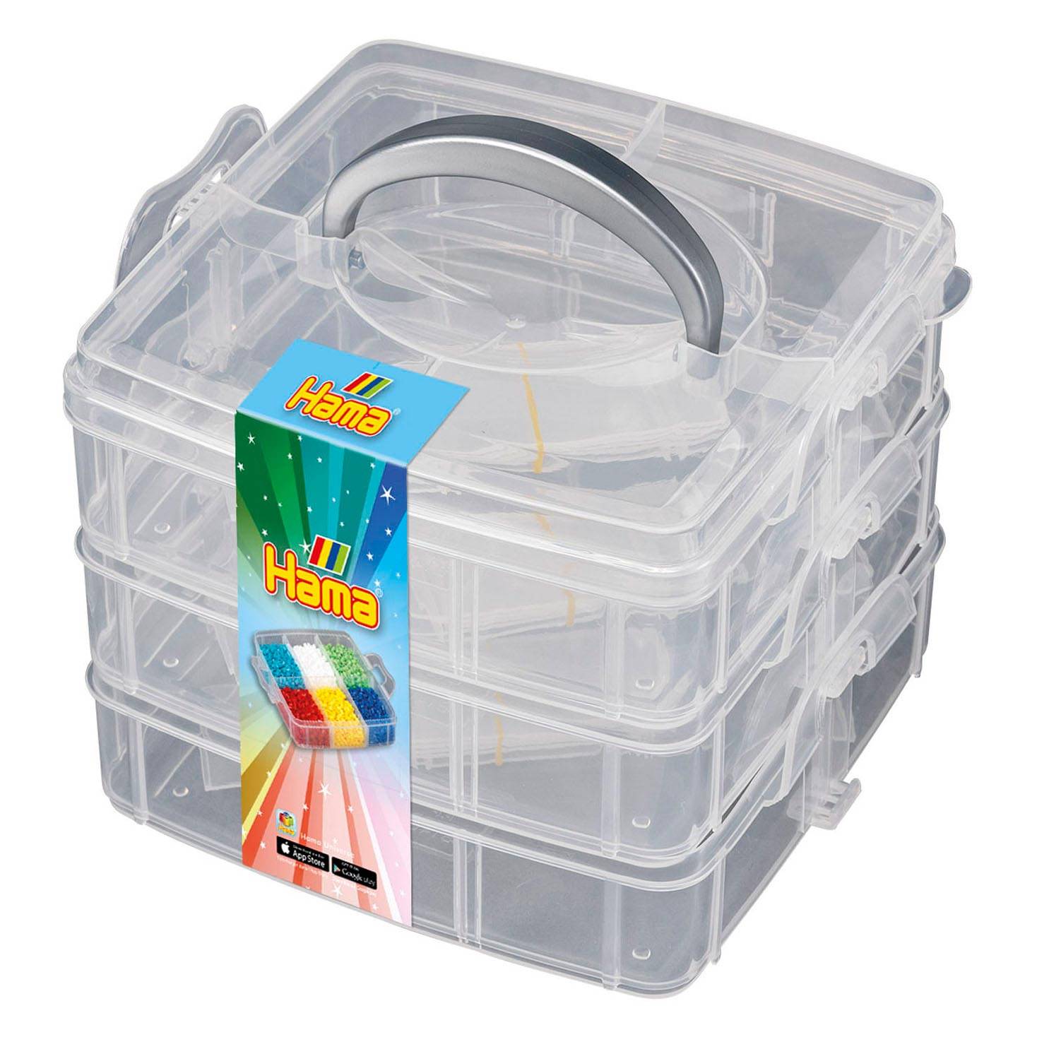Hama Iron Perlen Aufbewahrungsbox klein mit 3 Schubladen