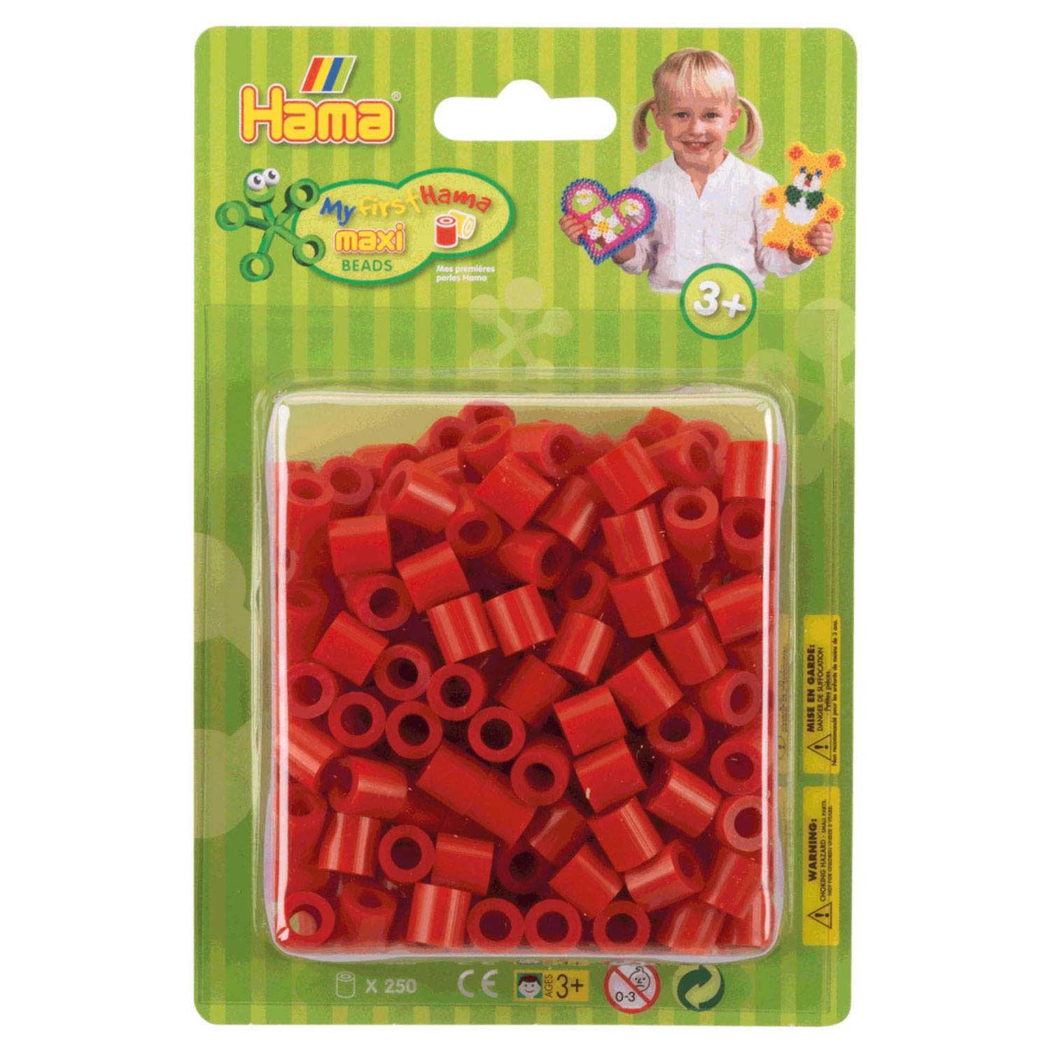 Hama Bügelperlen Maxi Rot, 250 Stk.