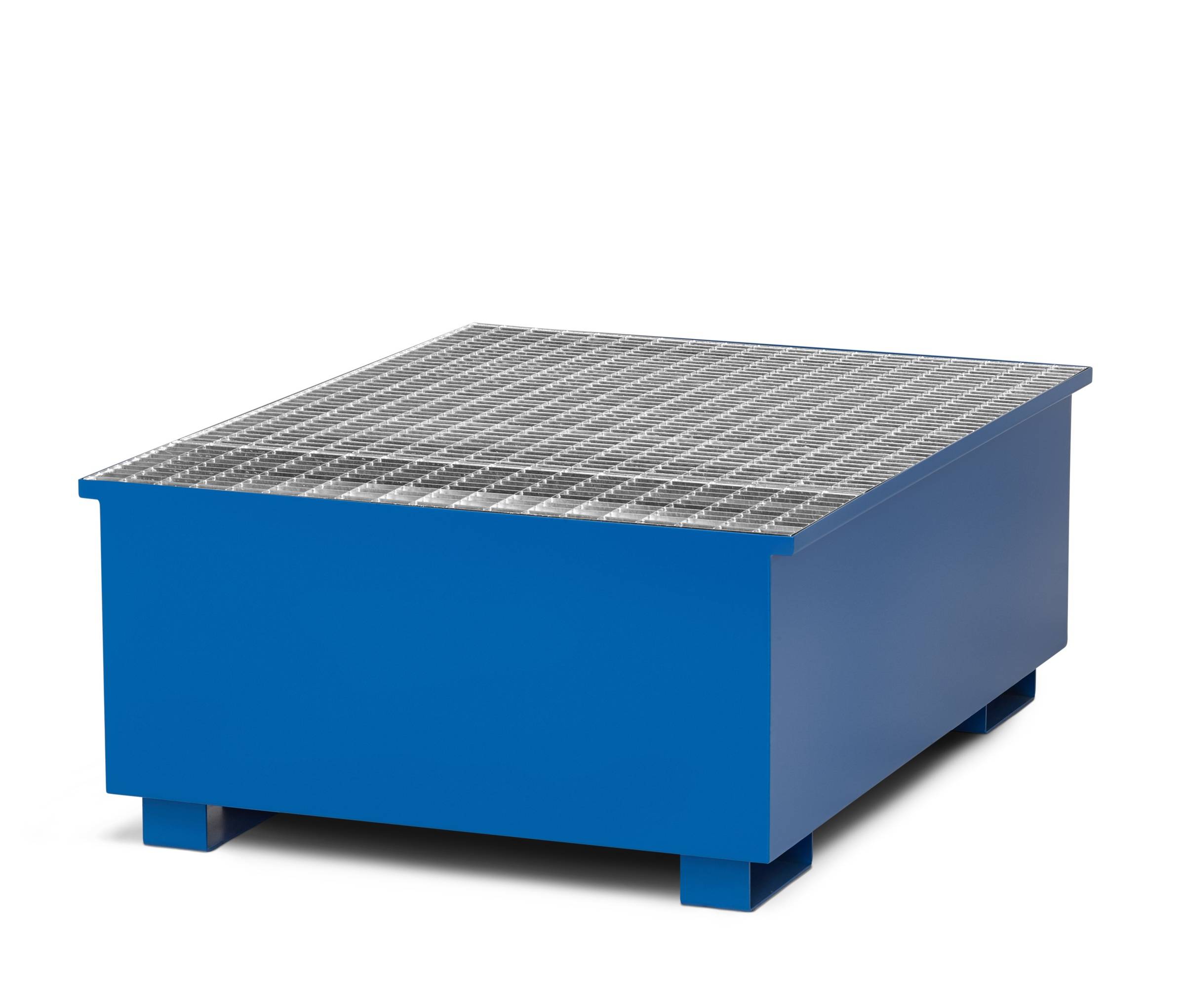 RR Industrietechnik Typ RTA-1 Auffangwannen für IBC aus Stahl mit Abfüllbereich RAL 5010 enzianbla