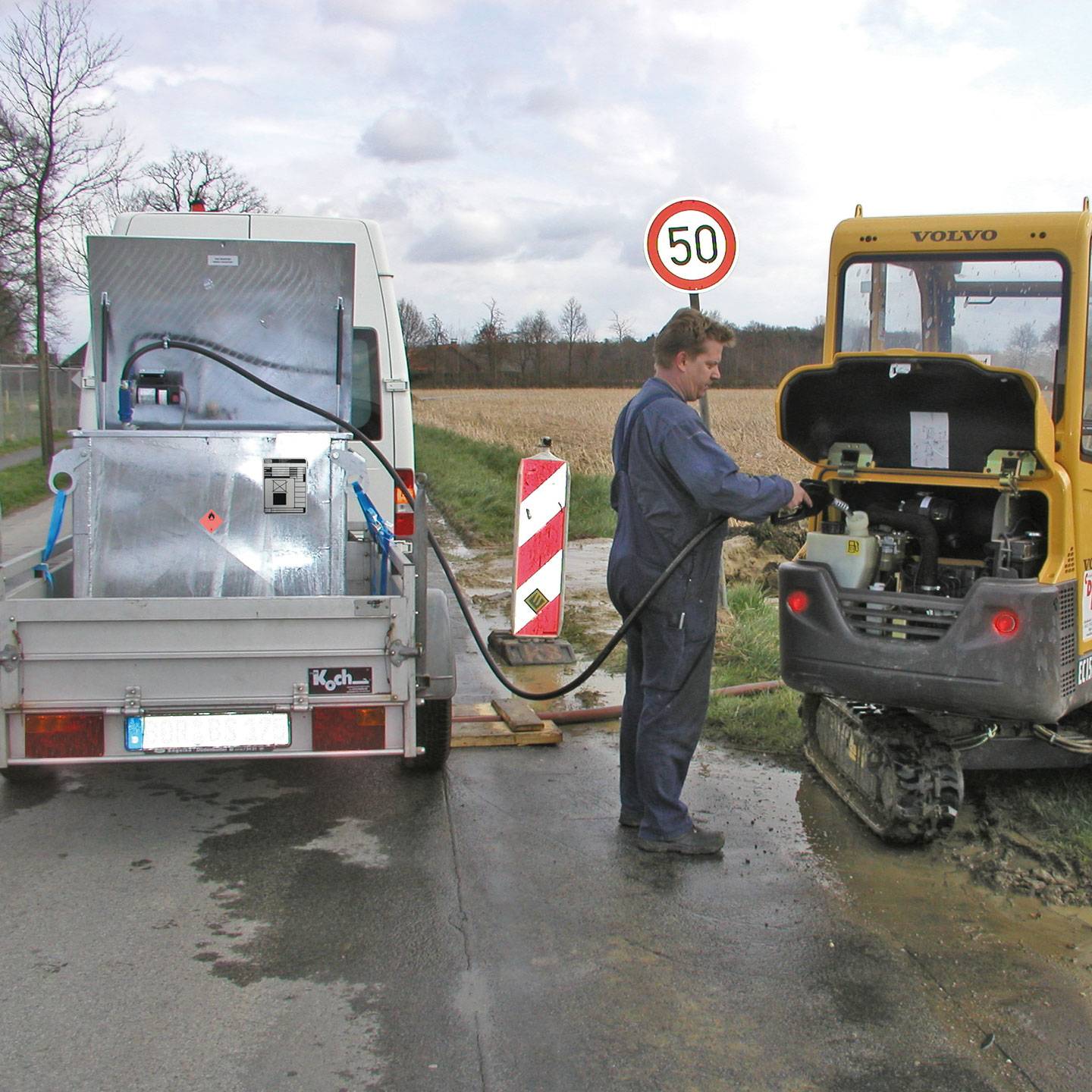 Kraftstoff-Tank MT 450, feuerverzinkt