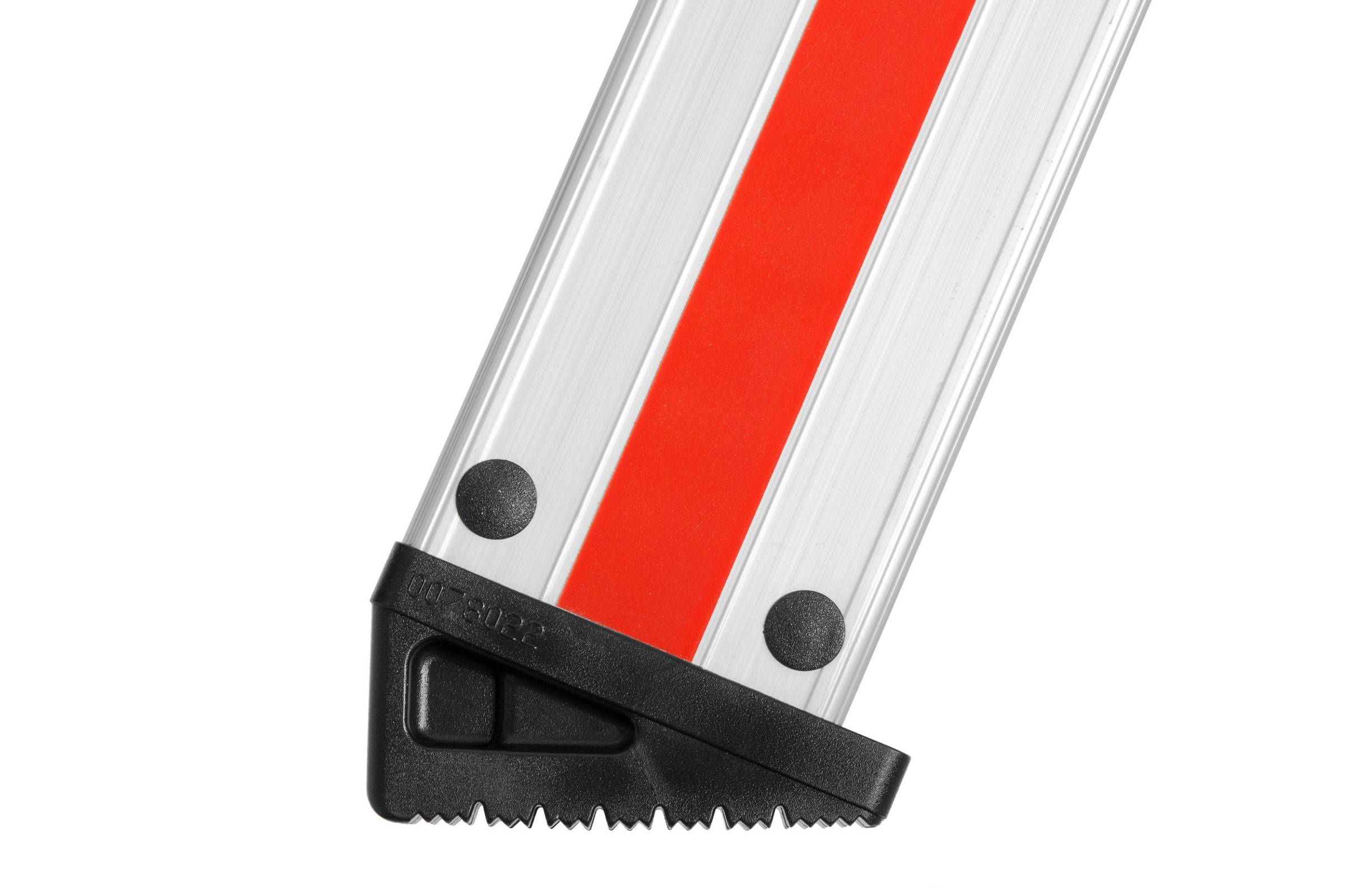 Hymer Stufenstehleiter mit Alu-Druckguss Gelenk 2x4 Stufen