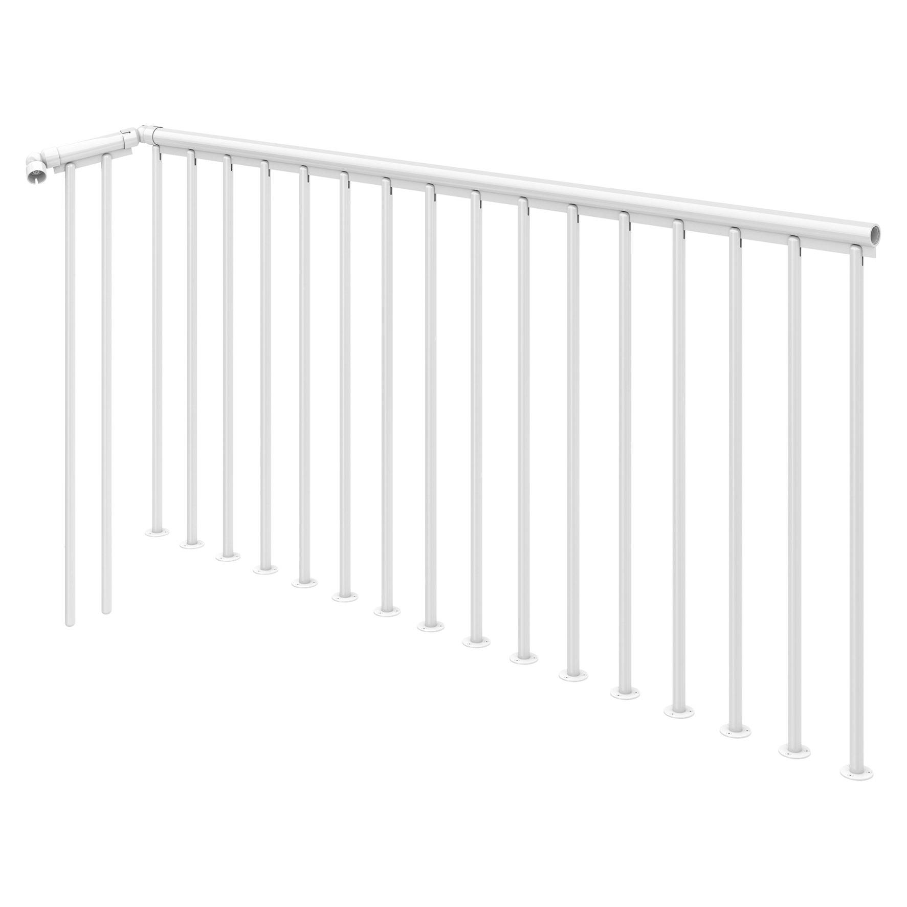 Dolle Brüstungsgeländer mit Kunststoffhandlauf 2m passend für die Spindeltreppe Montreal