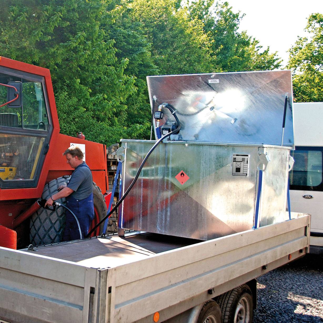 Kraftstoff-Tank MT 1000, feuerverzinkt