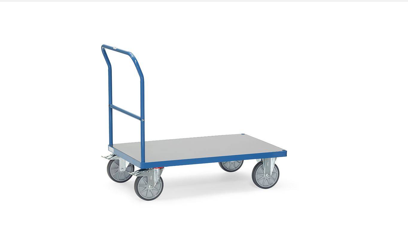 Fetra Schiebebügelwagen mit Hart-PVC Plattform Ladefläche 1.000 x 700 mm