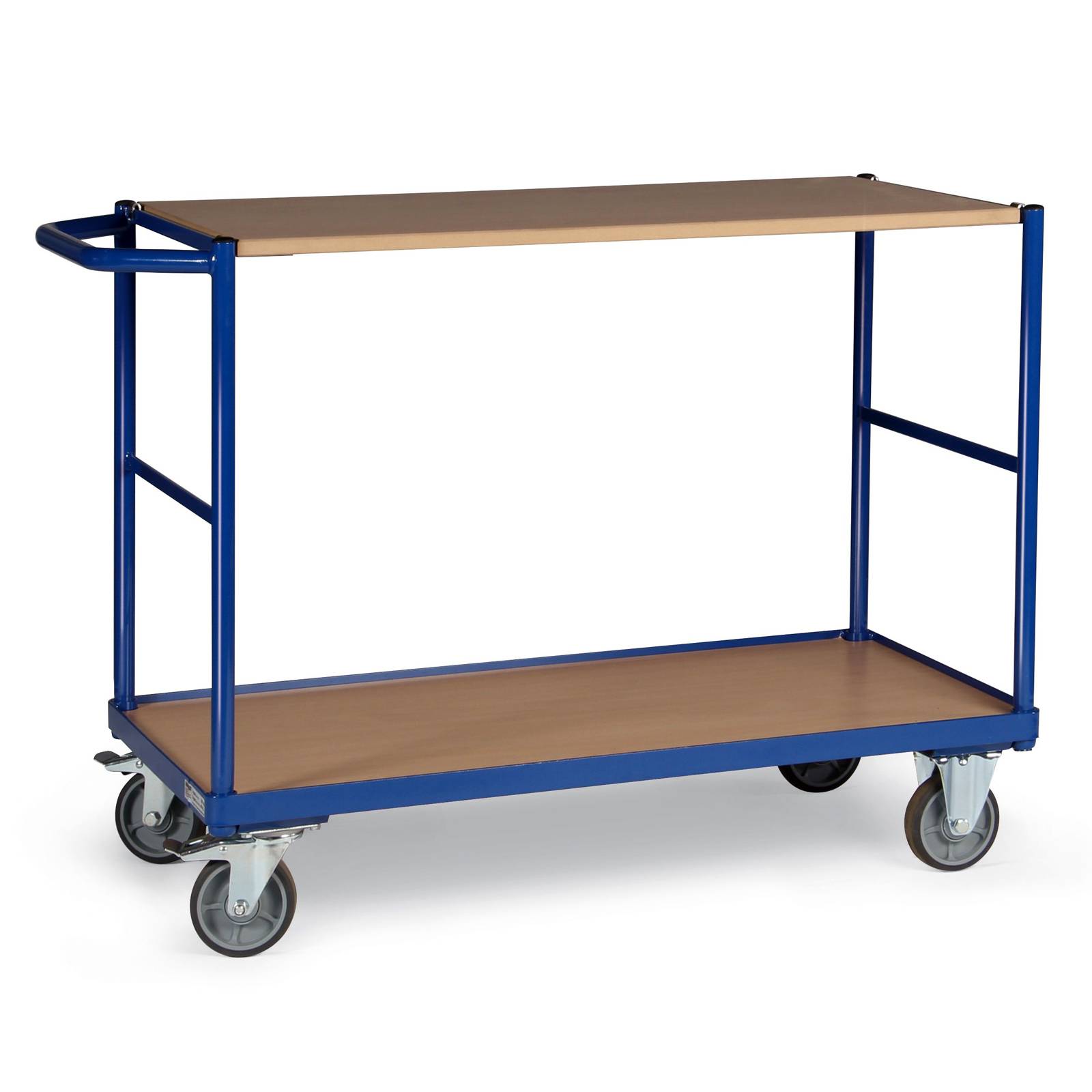 Bako Logistiksysteme Tischwagen ohne Bordkante 2 Ladeflächen und waagerechem Schiebegriff 1000x600m