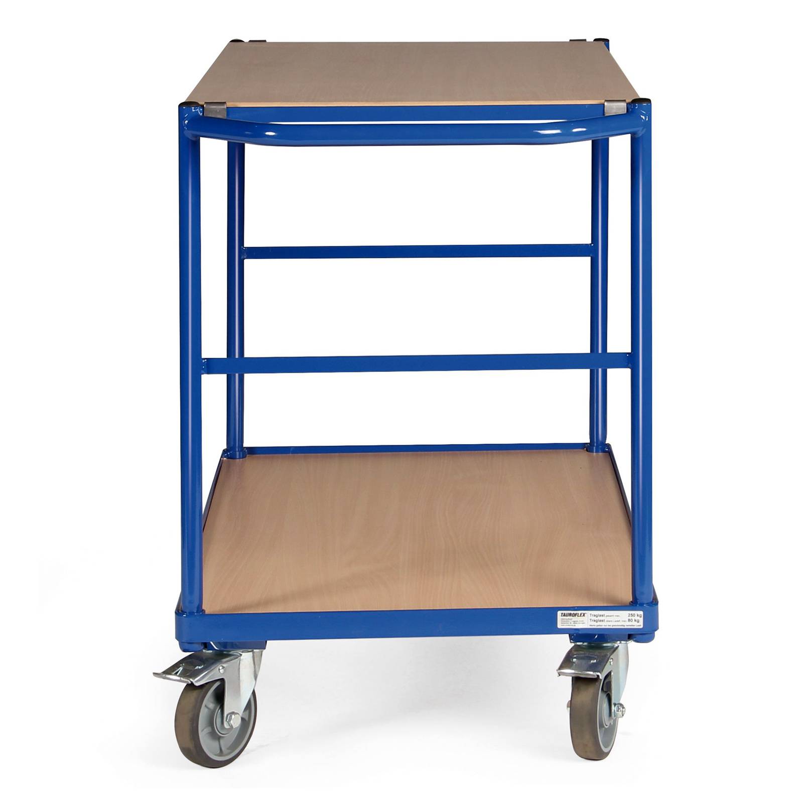 Bako Logistiksysteme Tischwagen ohne Bordkante 2 Ladeflächen und waagerechem Schiebegriff 1000x600m